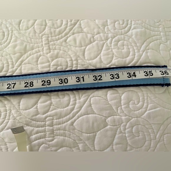 NWT Navy/Light Blue/White 36” Polo by Ralph Lauren Belt - Picture 4 of 9